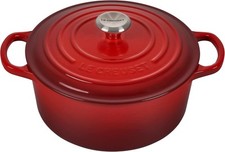Le Creuset Cocotte Evolution Rotonda in Ghisa 22 cm Ciliegia