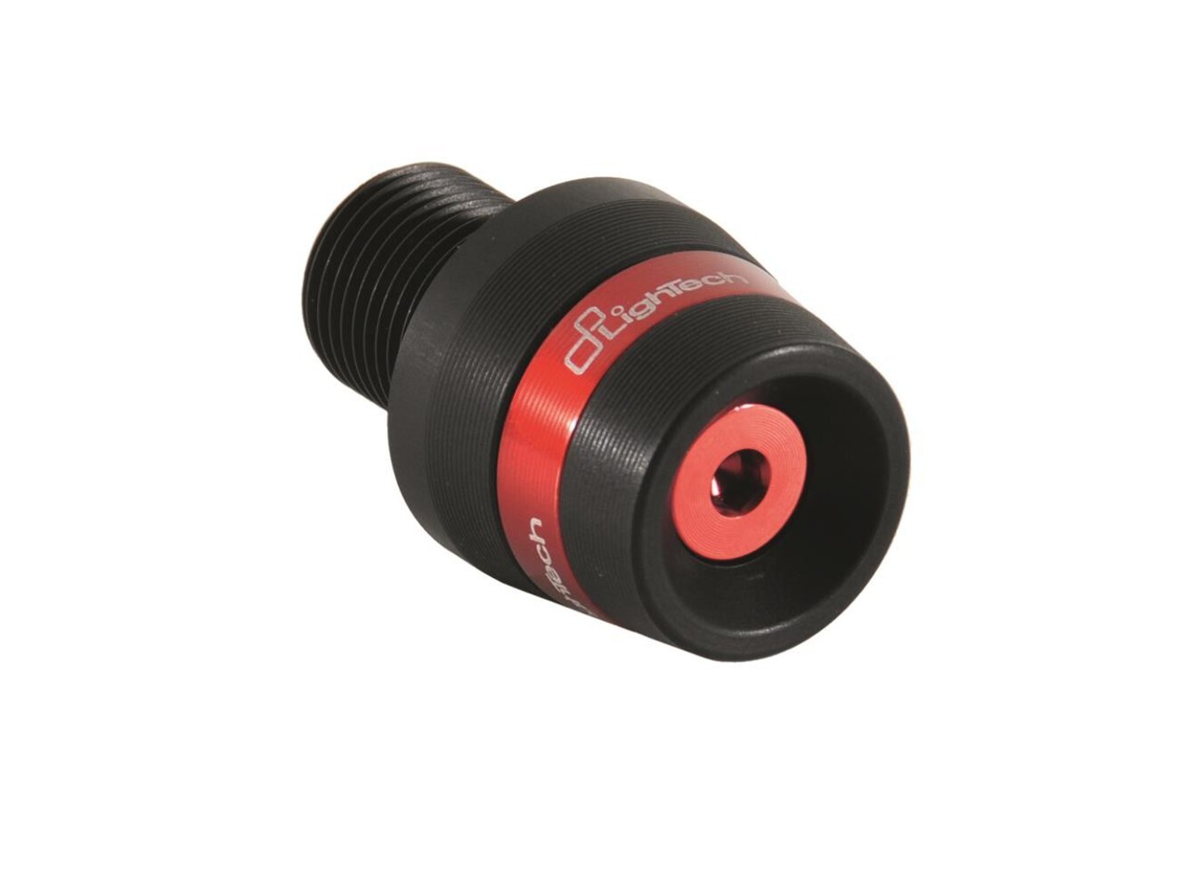 Embouts de guidon LighTech noir et rouge pour moto Kawasaki Z 750 de 2004 à 2012