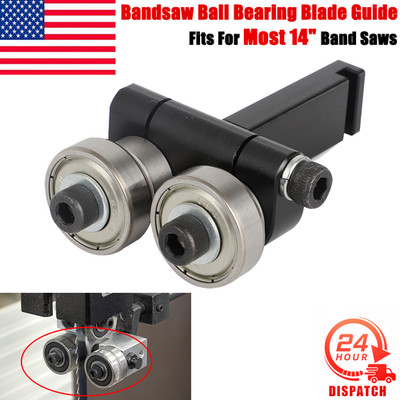 Upper or Lower Fits For Most 14'' Band Saws Bandsaw Ball Bearing Blade Guide US