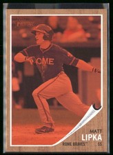 2011 Topps Heritage Minor League - Matt Lipka #155 Red Tint /620