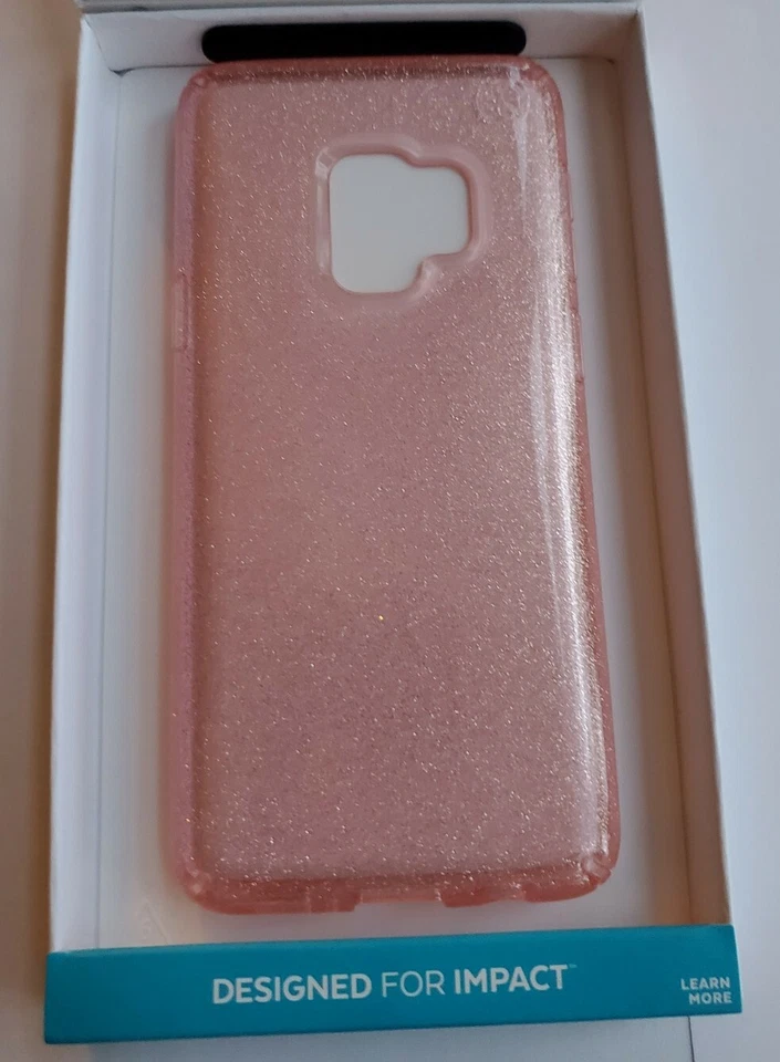 Speck Presidio Clear Pink+Glitter Case For Samsung Galaxy S9 109511-6603 - Image 2 of 2