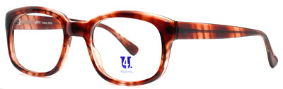 FOUR YOU UM74 Tortoise Unisex Rectangle Full Rim Eyeglasses 51-22-140 B:39