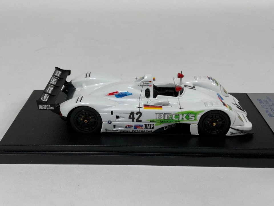 1/43 BBR BMW V12 LM99 1999 12 H de Sebring "Beck's" coche #42 BG168 MG420 Foto 4 de 4