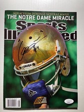 Notre Dame Fighting Irish GEORGE ATKINSON III Signed Sports Illustrated JSA