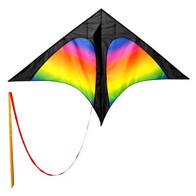 Wolkenstürmer Kinderdrachen Delta Rainbow - flugfertig inkl. Schnüre