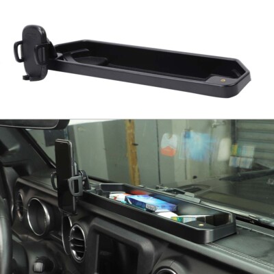 Verbesserte Handyhalterung Ablagefach Armaturentafel für Jeep Wrangler JL 18+