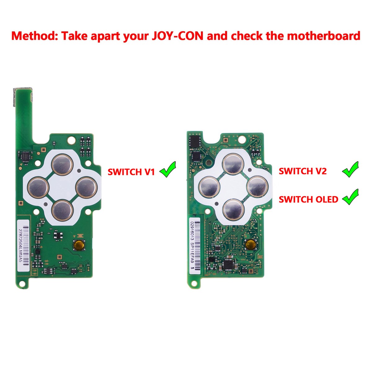 コントローラー改LED 7 Colors 9 Modes LED Kit Luminated Buttons for Nintendo Switch