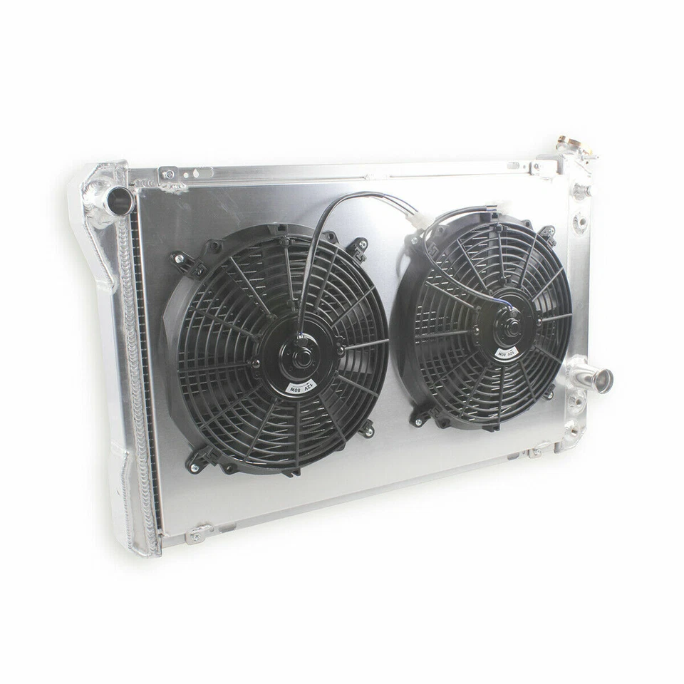 4Row Radiator+Shroud+Fan For 1982-1992 1991 Chevy Camaro Iroc-Z RS Z28 V8 CC951 - Image 4 of 4