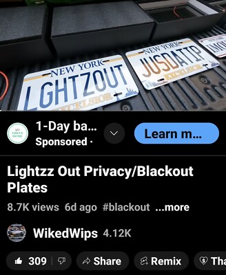 Lightzz Out Privacy Plates
