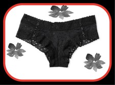 S M L Black ALL FLORAL LACE UP THE LACIE Victorias Secret CHEEKY Brief Panty
