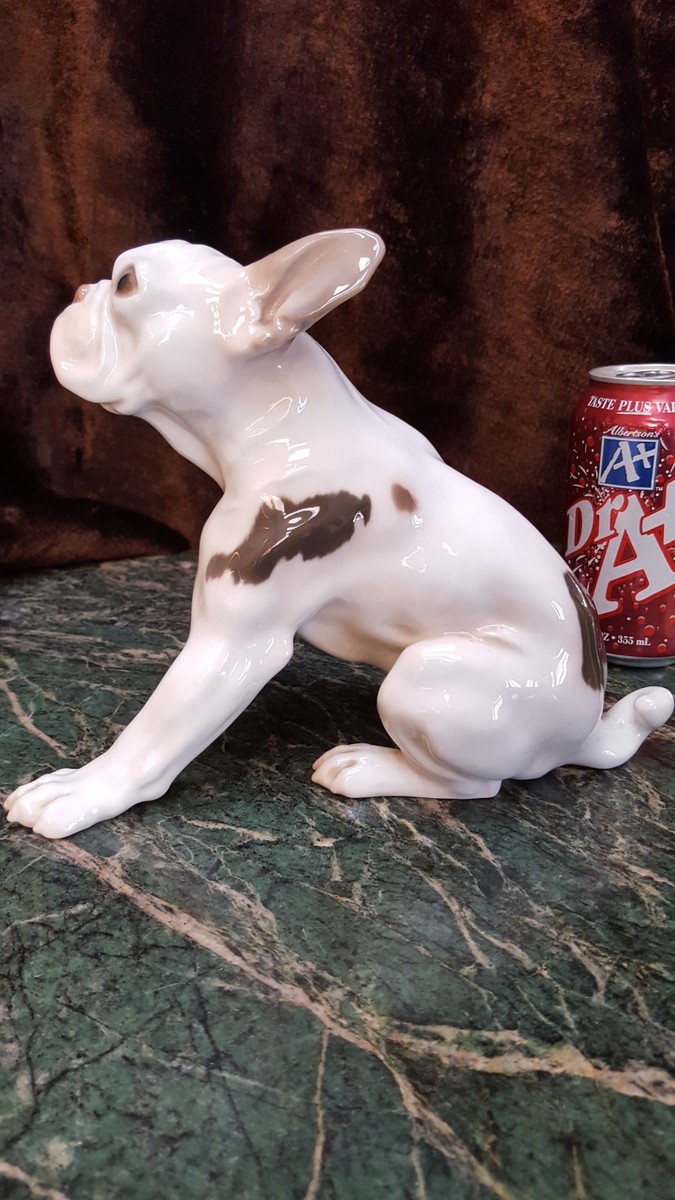 FAB RARE Bing & Grondahl B&G Bull Dog Porcelain Figurine 7+