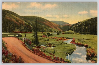 Postcard Red River Valley - New Mexico