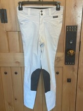 Kerrits Breeches Kids XL Crossover II Knee Patch Breeches White