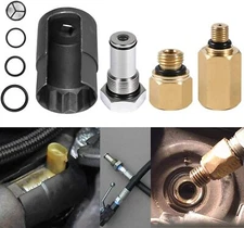 6.0 IPR Valve Socket & Air Test Fitting Tool & Fuel Rail Adapters for Ford 6.0L