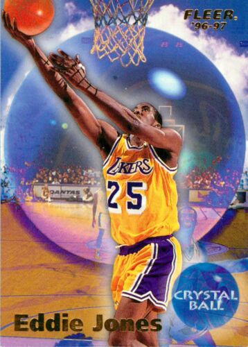 ✺New✺ 1996 LA LAKERS NBA Card EDDIE JONES Fleer Crystal Ball - Picture 1 of 3