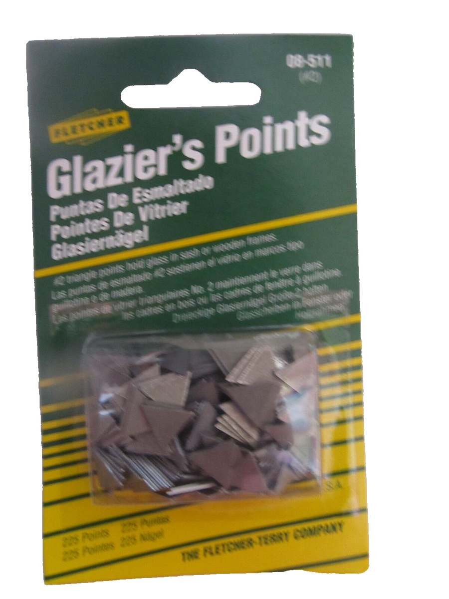 10 Packs Glaziers Triangle Points No. 2 Fletcher #08-511 box for