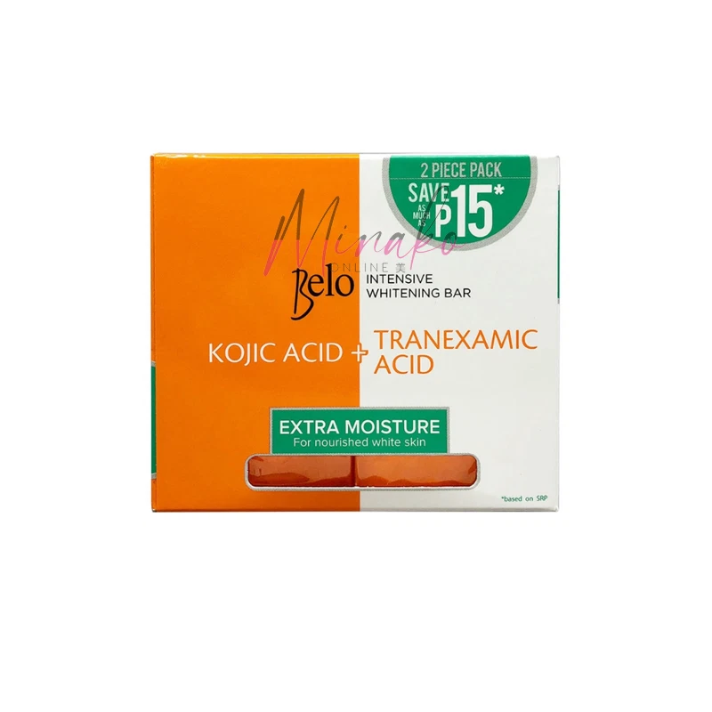 Belo Intensive Whitening Soap Extra Moisture Skin Lightening Double Pack 2 x 65g