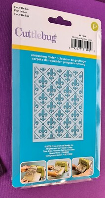 Craft Embossing Folder Cuttlebug Fleur De Lis