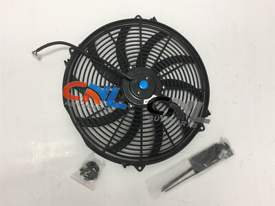 Universal 16 inch 12V volt Electric Cooling Fan Thermo Fan + Mounting kits new