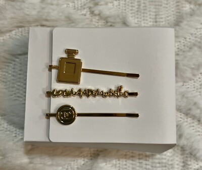 CHANEL Coco ヘアアクセサリー New Chanel hairpin hair accessory COCO mademoiselle limited Gold 3