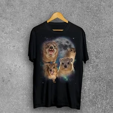 90s Retro Hyraxes Moon T-shirt, Screaming Hyrax Meme Shirt, Funny Shirts