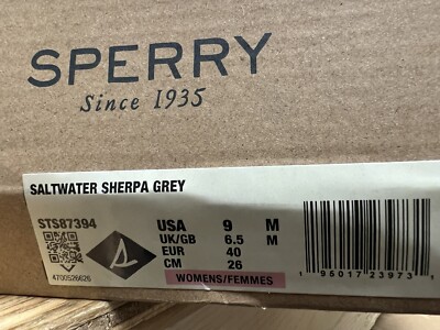 S Sperry Womens Saltwater Sherpa Boot Grey 9 M | eBay