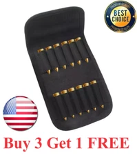 Tactical 12 Round Rifle Gun Bullet Holder Molle Bag Pouch Ammo Cartridge .