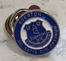 Everton FC Officiel Rond Clou Badge - Bleu et Blanc - Nil Satis Nisi Optimum