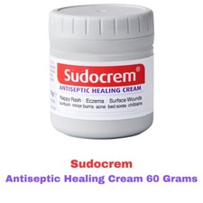 Antiseptic Healing Cream Sudocrem 60g Nappy Rash Sunburn Acne Bed Sores Cream