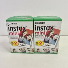 Fujifilm Instax Mini Instant Color Film Sheets Lot Of 2 Boxes 40 Sheets Exp 2022