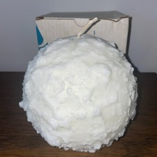 Partylite 6" Snowball Candle New In Box Q6810