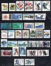 Norway Stamp Scott #1051//1104, Issues of 1994-1995, Lot of 33, Used, SCV$12.60