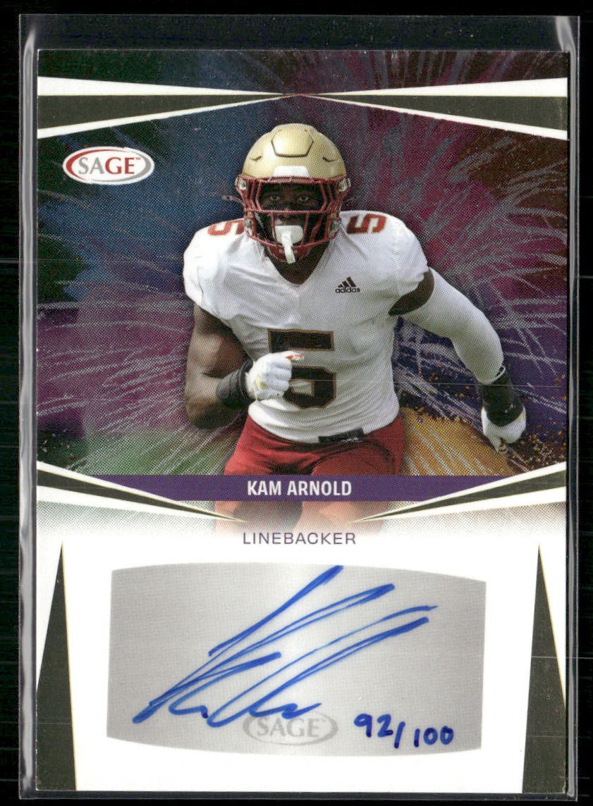 Kam Arnold 2025 Sage Gold Auto 92/100 #A-KA