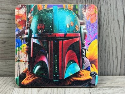 Sasha Ray Art - Star Wars Untersetzer 4er Set - Boba Fett