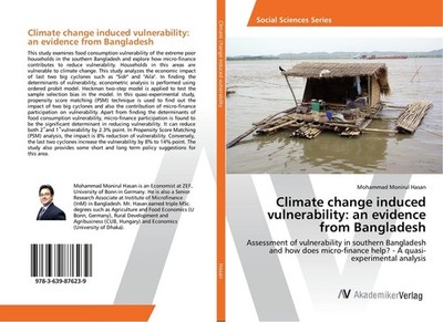 Climate change induced vulnerability: an evidence from Bangladesh Mohammad Monir