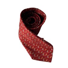 Ferragamo Silk Tie red Made in Italy