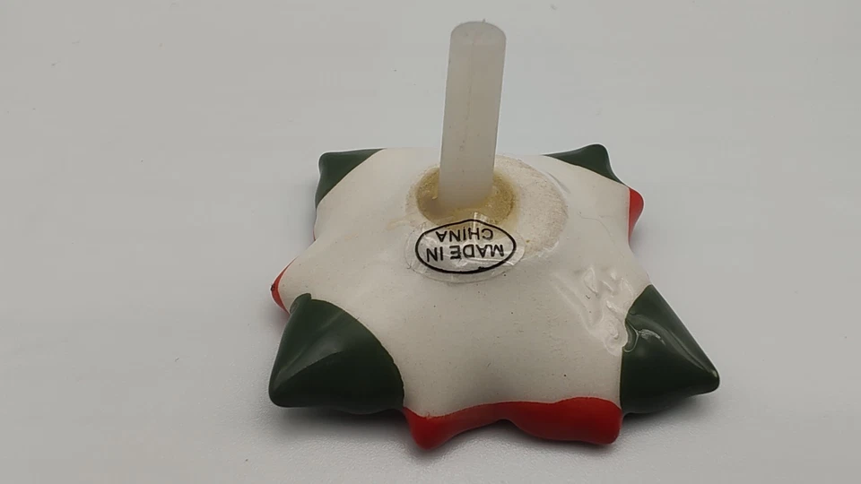 Mini plato Nora Fleming Poinsettia retirado encanto A170 Navidad vacaciones flor Foto 3 de 3