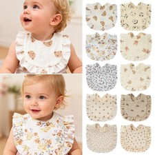 Soft Material Newborn Bibs Cotton Baby Feeding Bib  Baby Accessories