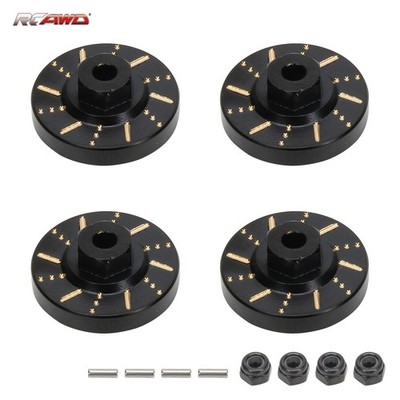 4x Full Brass Wheel Hex Hub Adaptors 28g for FMS EAZYRC Roc Hobby 1-18 Crawlers