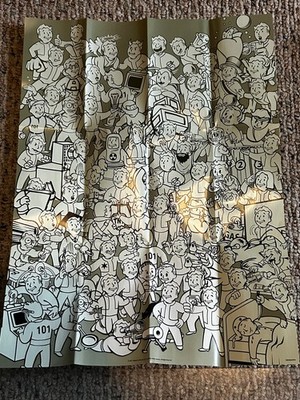 Fallout 3 GOTY Edition Vault Boy Poster Official Bethesda 2011 Insert