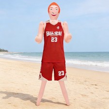 59" Inflatable Red Hair Blow up Doll Bachelorette Hens Party Office Gag Gift