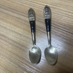 vintage Siamese Buddha demitasse spoons. Crafted in Thailand (formerly Siam