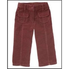 NEW Janie  Jack girl pants 5 5T plum corduroy World's Fair hot air balloon jean
