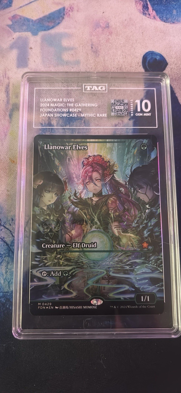 Llanowar Elves (Showcase) Foundations Foil