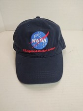 NASA US, Space And Rocket Center Embroidered Strap-Back Baseball Hat Cap