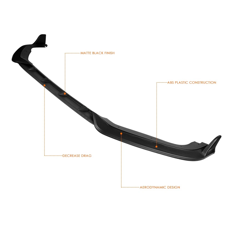 Kit de carrocería de parachoques delantero negro mate para Honda Fit 18-20 labio de alerón divisor inferior Foto 3 de 4