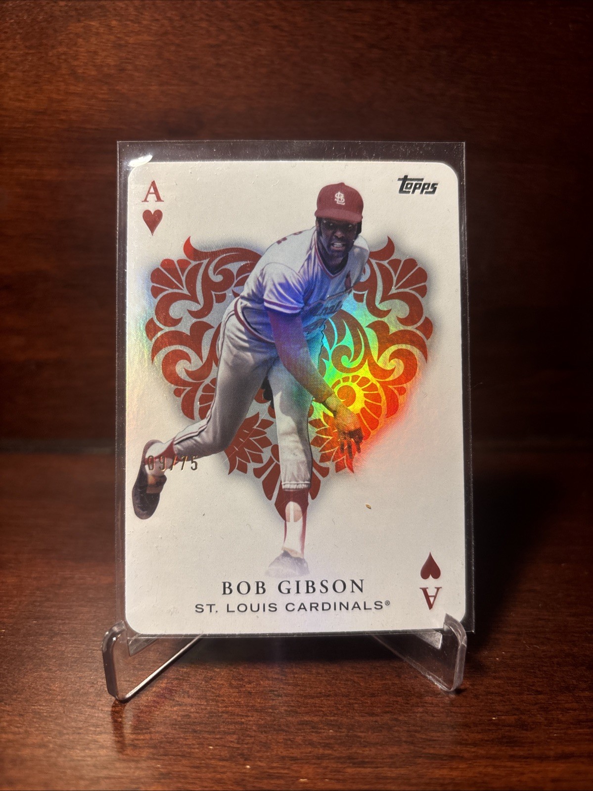2023 Topps Bob Gibson All Aces Gold 9/75 Cardinals SSP