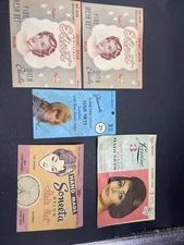 VINTAGE HAIR NETS & PACKAGES--LOT OF 5 .  Awesome  graphics. Dark Brown/ Black