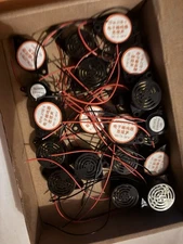 20 Buzzers of various sizes Electronic Buzzer Active Piezo Alarm, Black
