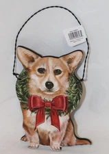 Primitives by Kathy Corgi Dog Christmas Ornament Rustic Pet Lover Decor Gift